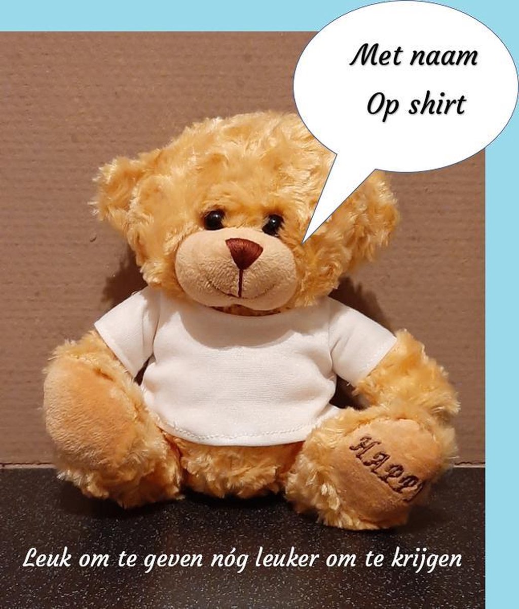 teddybeer met eigen naam | leuk om te geven | 20 cm